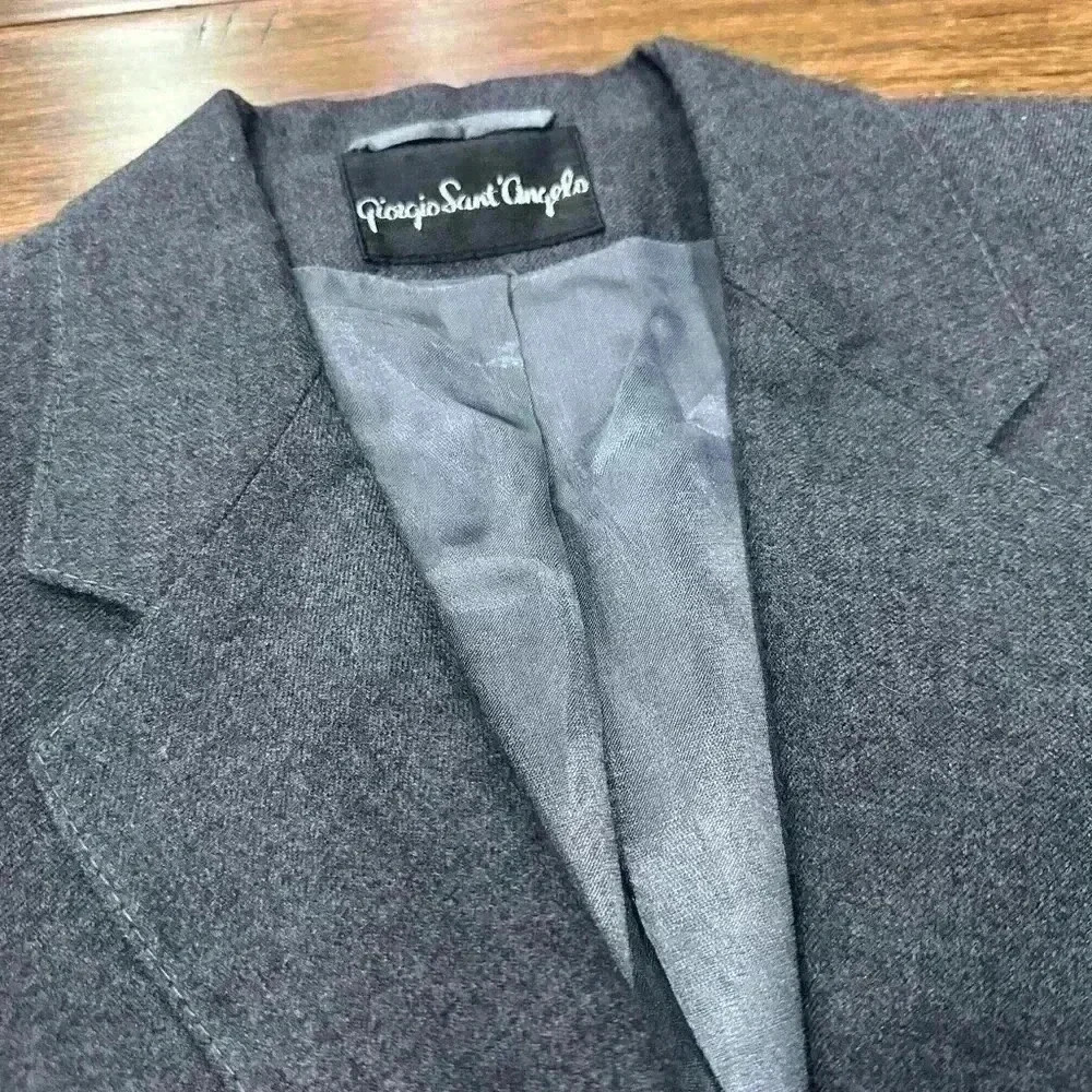 Giorgio Sant ‘ Angelo 100% Wool Women’s Blazer Suit Jacket Size 12 - Picture 8 of 8
